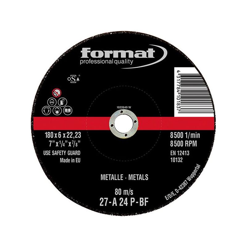 Disco abras.d.desbaste   115x6mm FORMAT