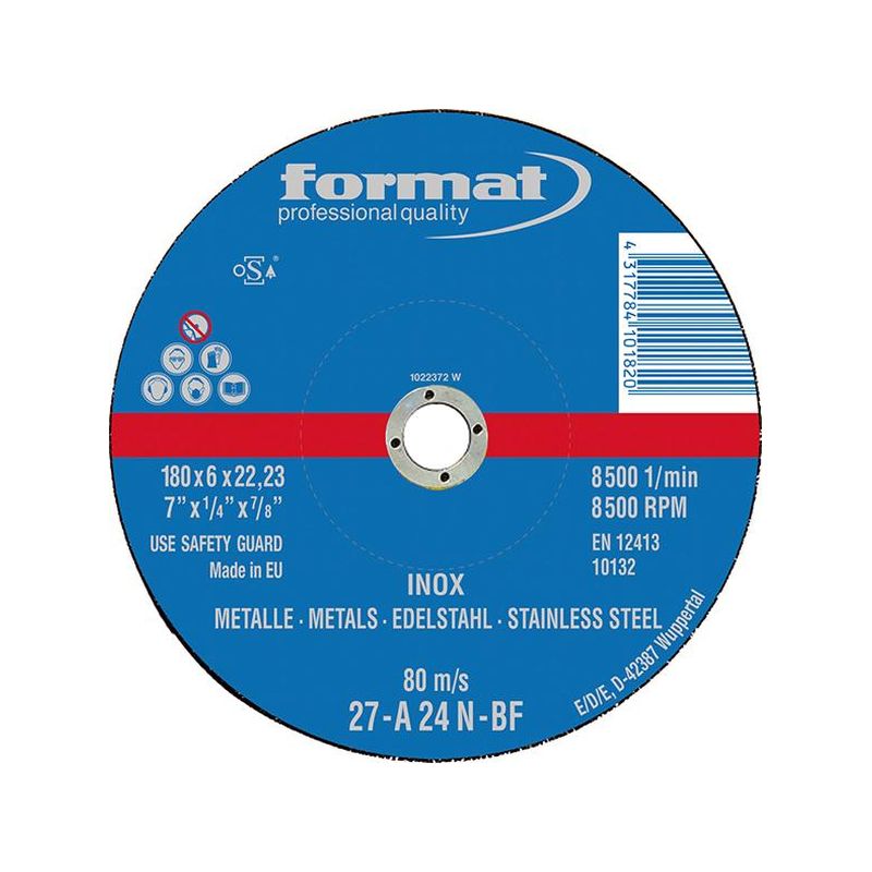 Disco abras.d.desbaste   125x6mm FORMAT