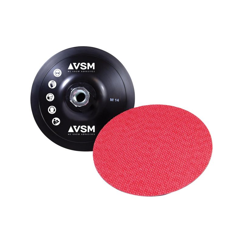 Pl. apoyo suj. velcro    115mm/M14 VSM