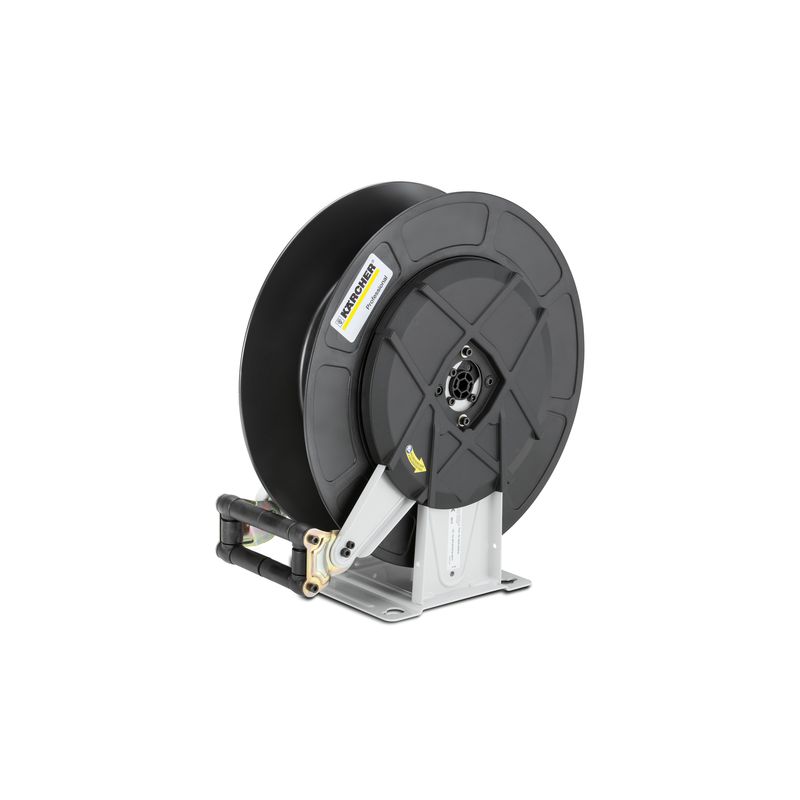 Enrollador de mangueras automático, recubrimiento en polvo de acero/plástico, 20 m