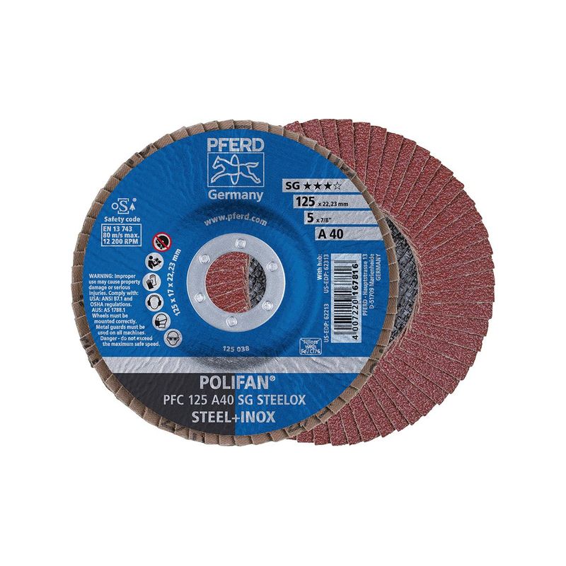 Disco abras.d.desbaste   115X22mm K 60 Rüggeberg