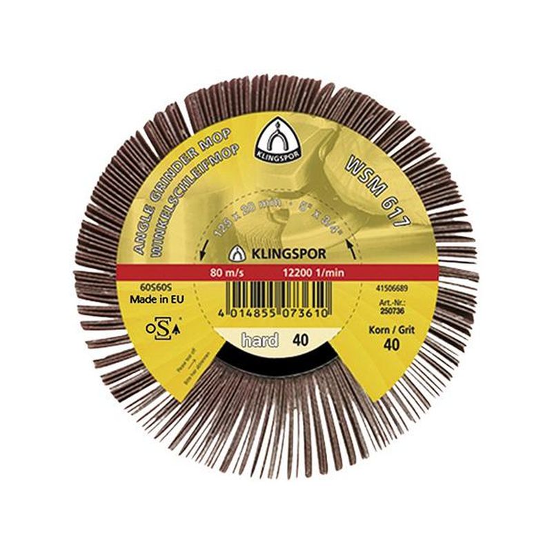 Cepillo mil hojas WSM 617125x20mm K 60 Klingspor