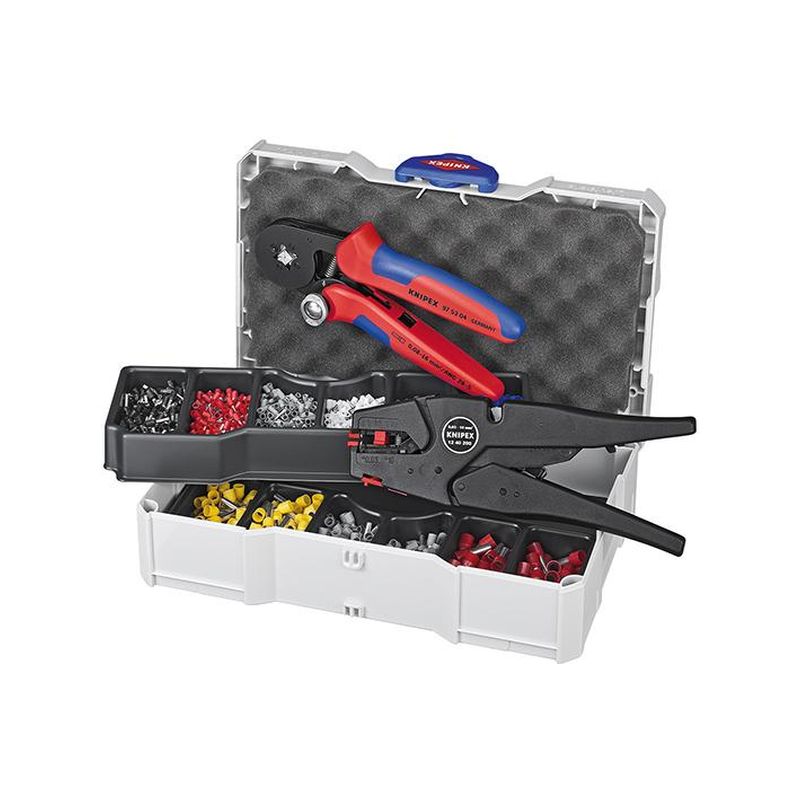 Surtido de virolas de cable 1250 piezas cuadrillo Knipex