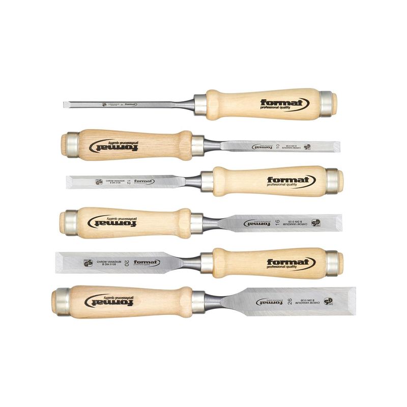 Jgo.formones m. madera 6pza. FORMAT