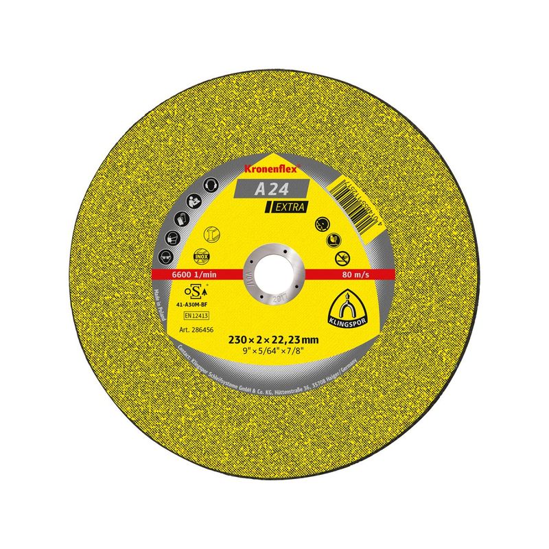 Disco de separación A24 Extra 230x3,0mm rectoKlingspor