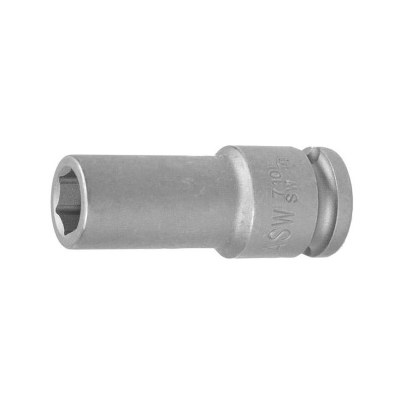 Llave vaso impacto 3/8"10mm largo ASW