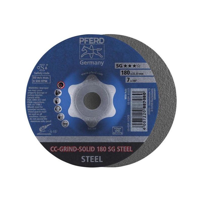 Muela abras. CC-Grind-Solid180mm Steel Pferd