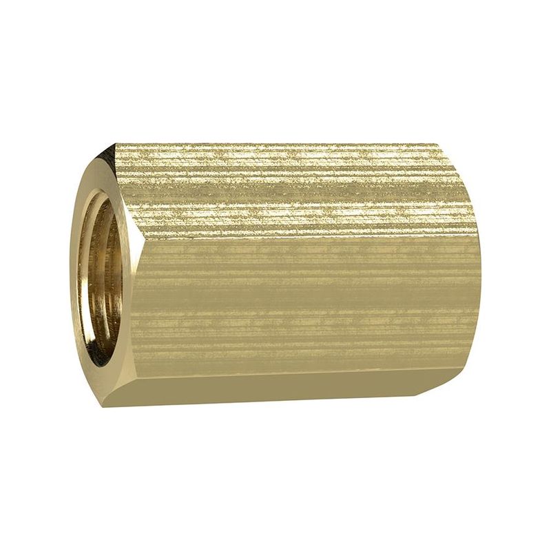 Manguito c/ rosca hembra laton G1/4&quot; longitud 26mmSW17mmRIEGLER