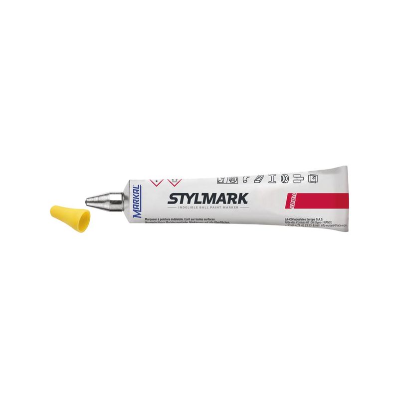 Escribetubos Markal Stylmark 50ml amarillo