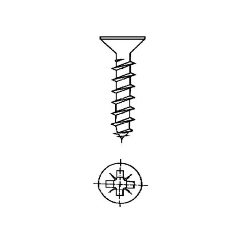 TORNILLO R/MAD. 03X20MM CINC NIVEL 28 PZ