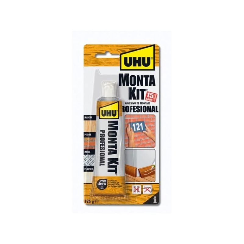 ADHESIVO MONTAJE PROF 125 GR BEI MONTAKIT TUBO UHU