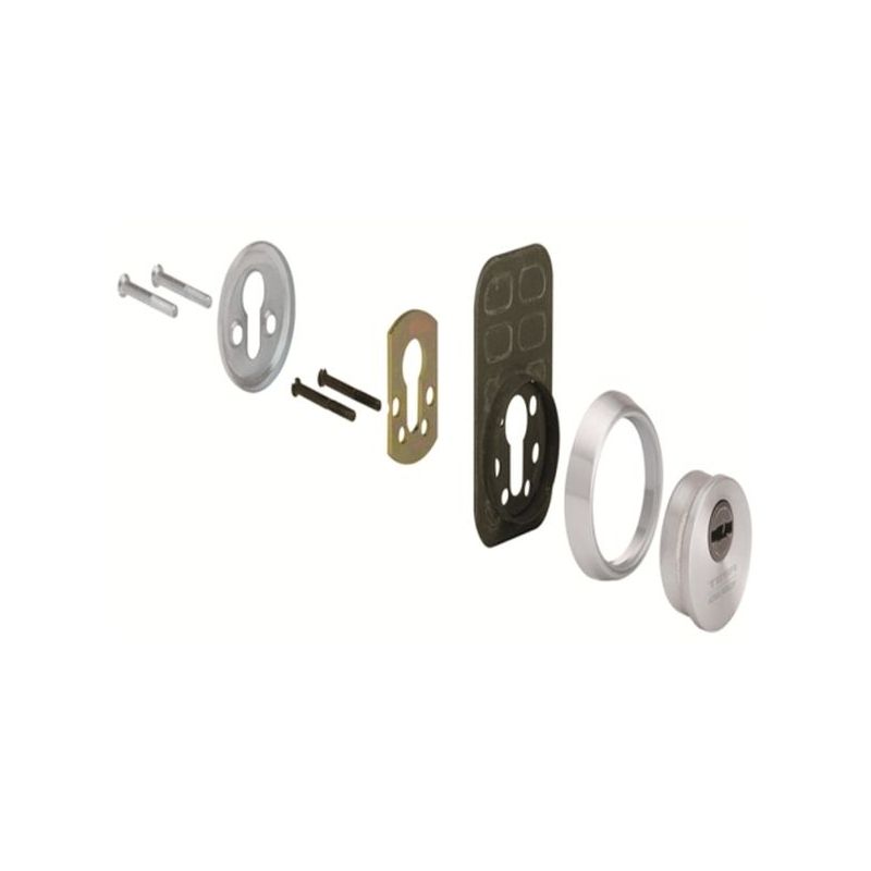 ESCUDO CILINDRO E800 AC INOX ALTA SEG. TESA