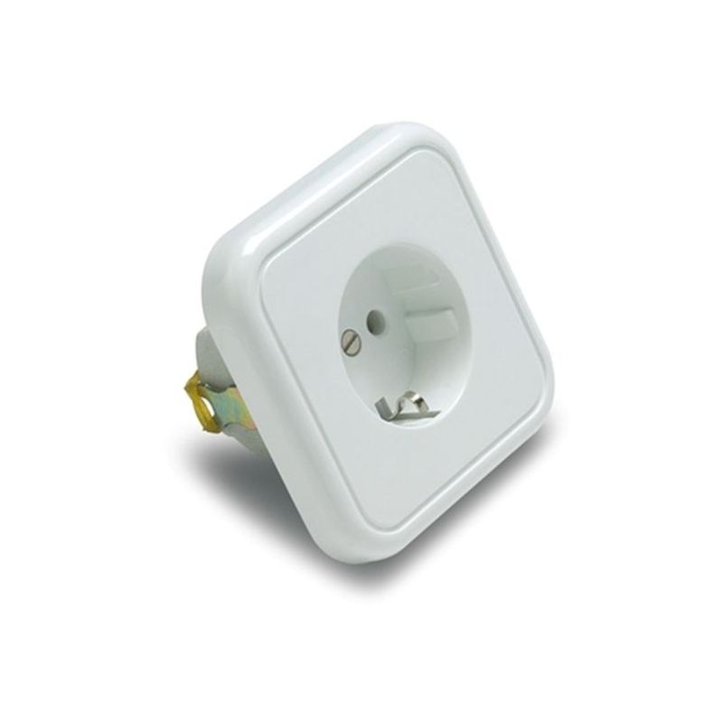 BASE ELEC 80x79x45 EMP TT 16A-250V POLIC/PORC BL 2300 FAMAT