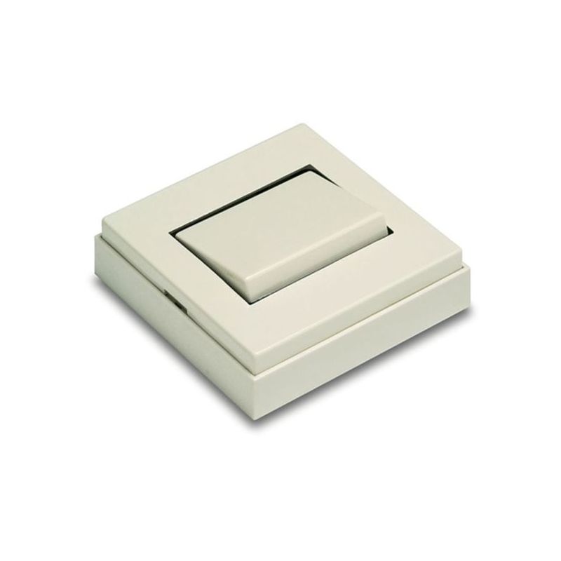 CONMUTADOR 65x65x19 10A-250V SUP. PVC BL 5002-B FAMAT