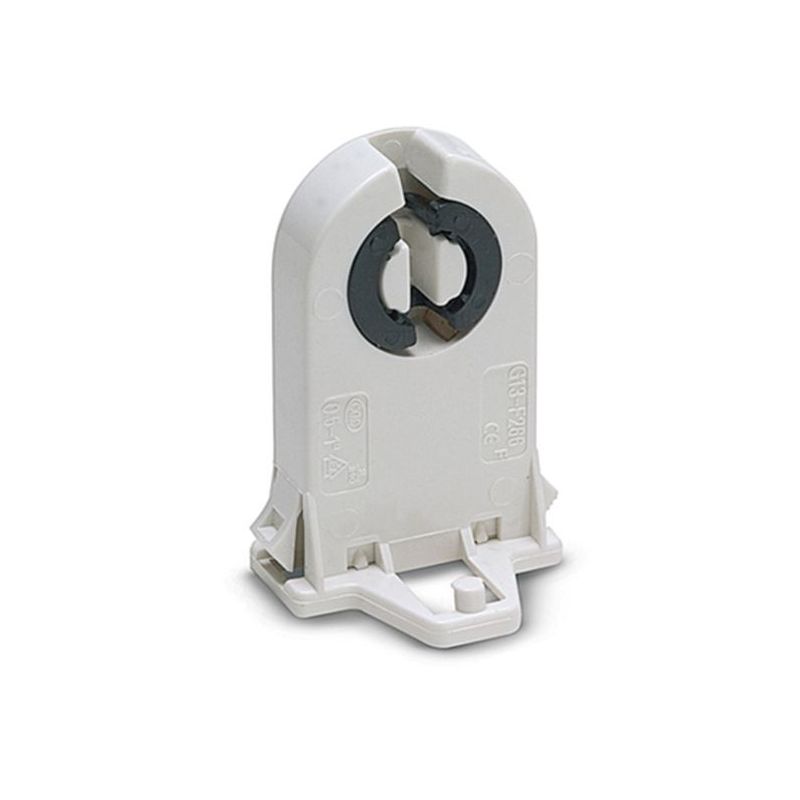 PORTALAMPARAS ELEC 27x45x23 FLUORES G13 ABS BL FAMAT