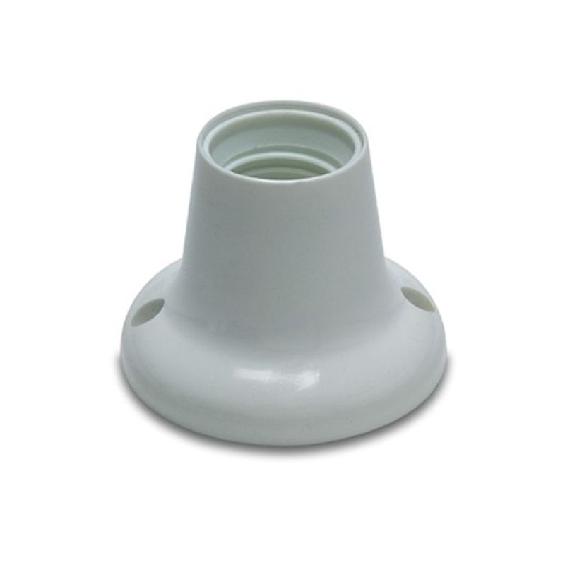 PORTALAMPARAS ELEC 73x57x73 ZOCALO RECTO E27 ABS BL FAMAT