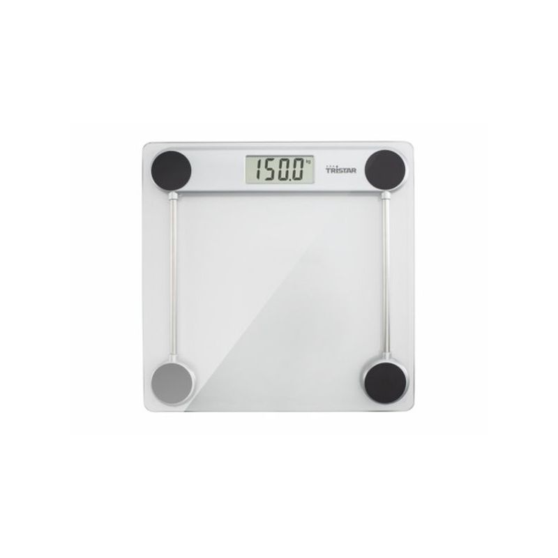 BASCULA BAÑO ELECTR. 150KG VIDRIO TEMPLADO WG-2421 TRISTAR