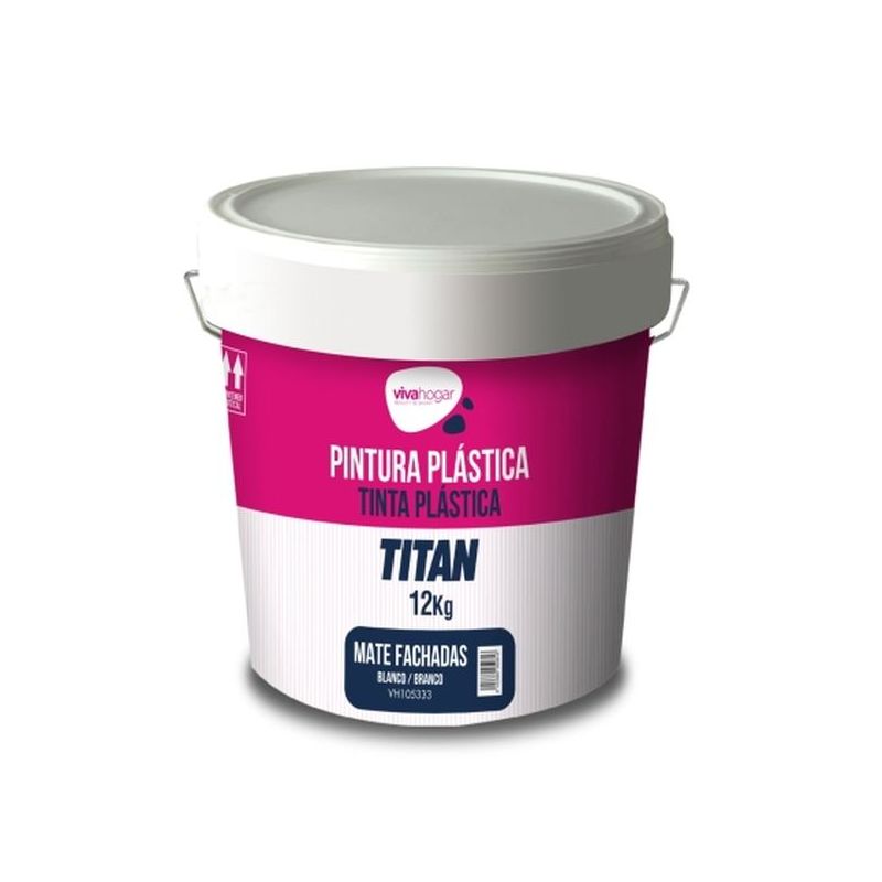 PINTURA PLAST MATE EXT. FACH. BL VIVAHOGAR VH 12 KG