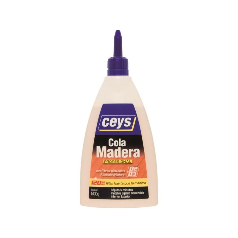 COLA MAD SECADO RAPIDO 500 GR PROF CON FIBRAS NATURALES CEYS