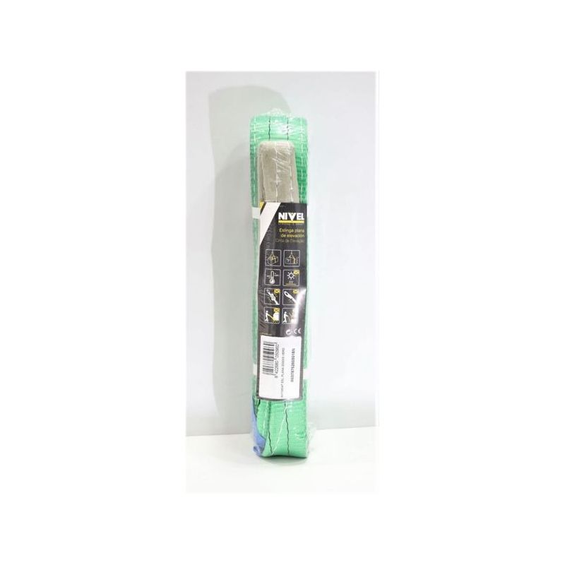 ESLINGA ELEVAC PLANA 2000X5MT ABIERTA DOB.BANDA VER NIVEL