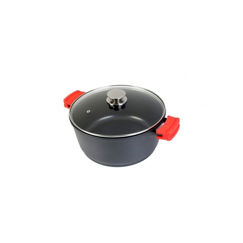CACEROLA ALTA 28CM C/TAPA IND AL/FU ECOSTONE WECOOK