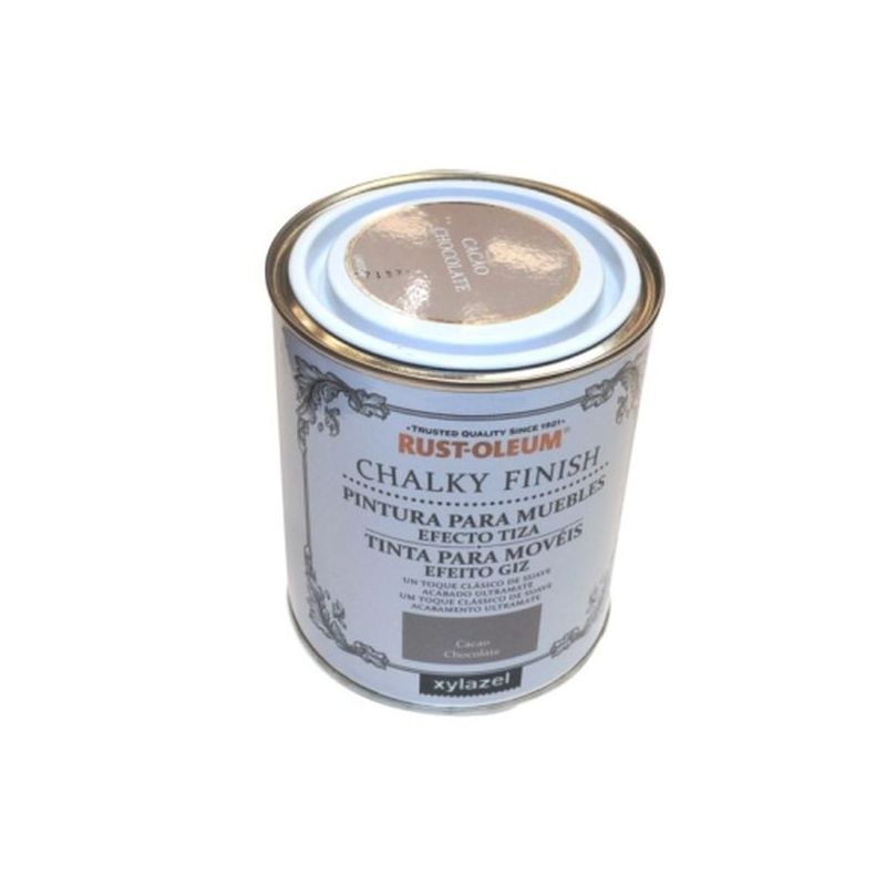 PINTURA AL AGUA PARA MUEBLES CHALKY EFECTO TIZA CACAO RUST-O