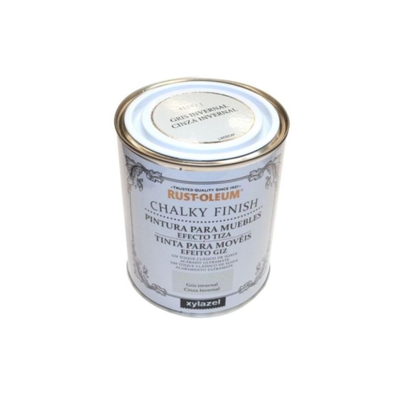 PINTURA AL AGUA PARA MUEBLES CHALKY EFECTO TIZA GR/INV RUST-