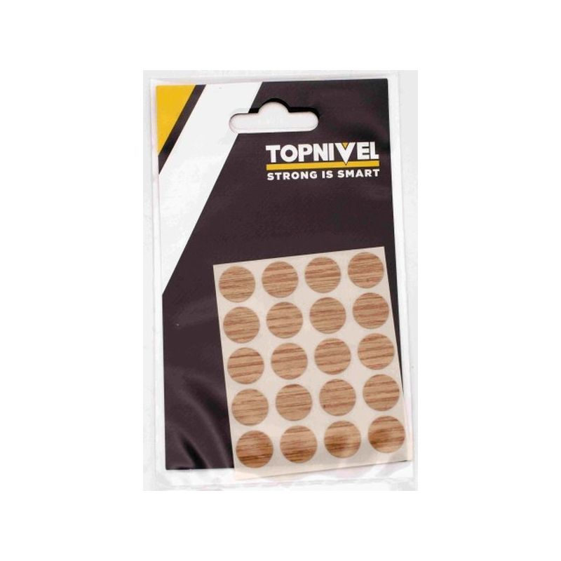 TAPON CUBRETORNILLO ADH ROBLE CLARO ROBLE CL NIVEL 20 PZ