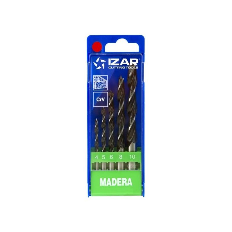 BROCA MAD IZAR ESPIRAL 3 PUNTAS 04/10MM 30223 5 PZ