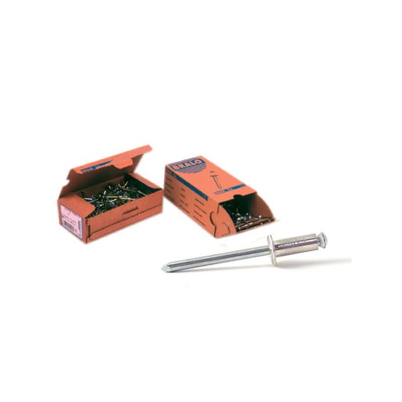 REMACHE FIJ FLOR 4,8X12MM ALU ALUM BRALO 500 PZ