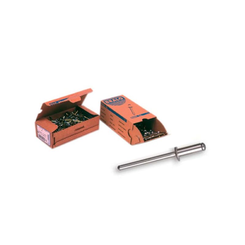 REMACHE FIJ ESTAND. 6X10MM ALU ALUM BRALO 250 PZ