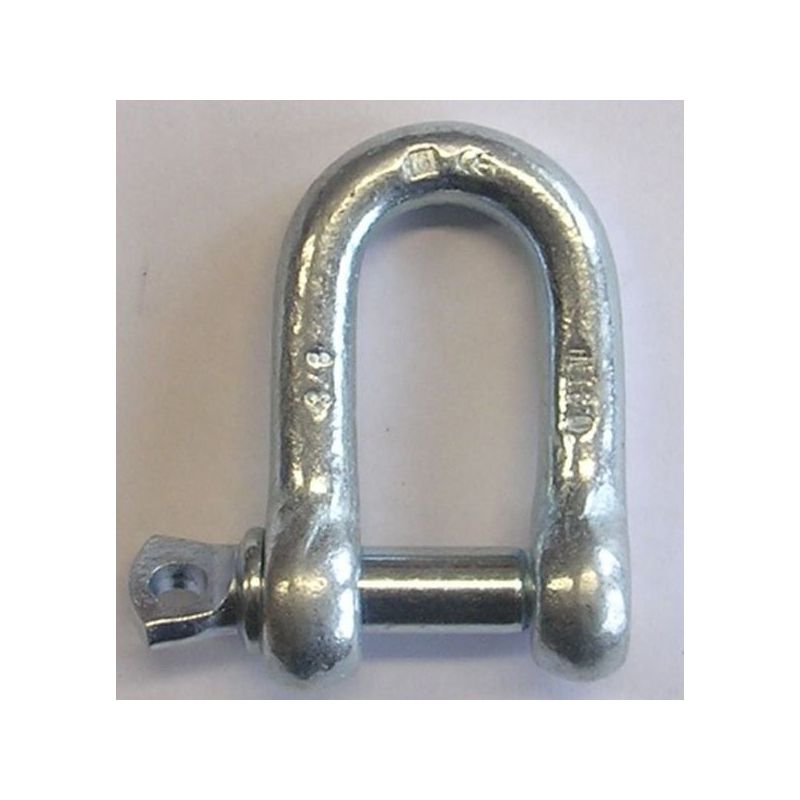 GRILLETE CADENA 1/4" RECTO GARRA ACERO GALV 310 310-1/4 25 P