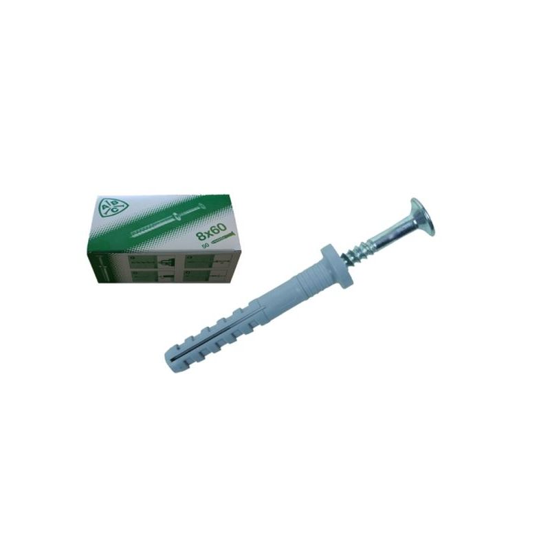 TACO CLAVABLE TORN.C/AVELL. 08X080MM NYL SPAX 50 PZ