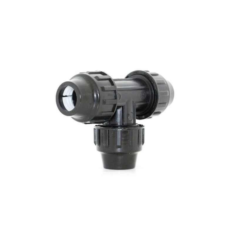 CONECTOR RIEGO EN T 32MM IGUAL FIT PP NATUUR