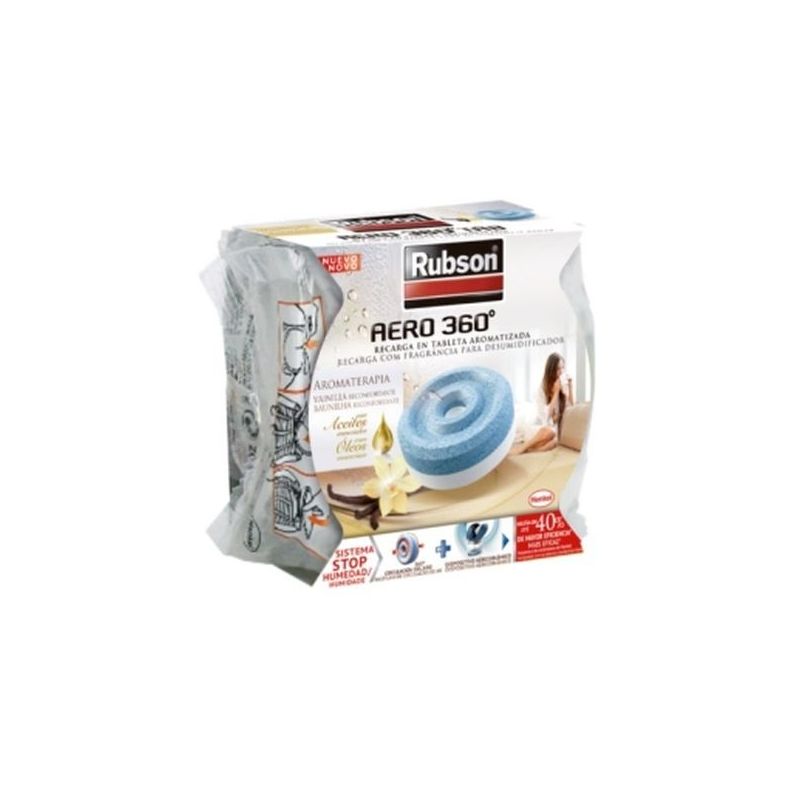 ABSORBE HUMEDAD MAL OLOR 450 GR AERO 360 VAINILLA REC RUBSON