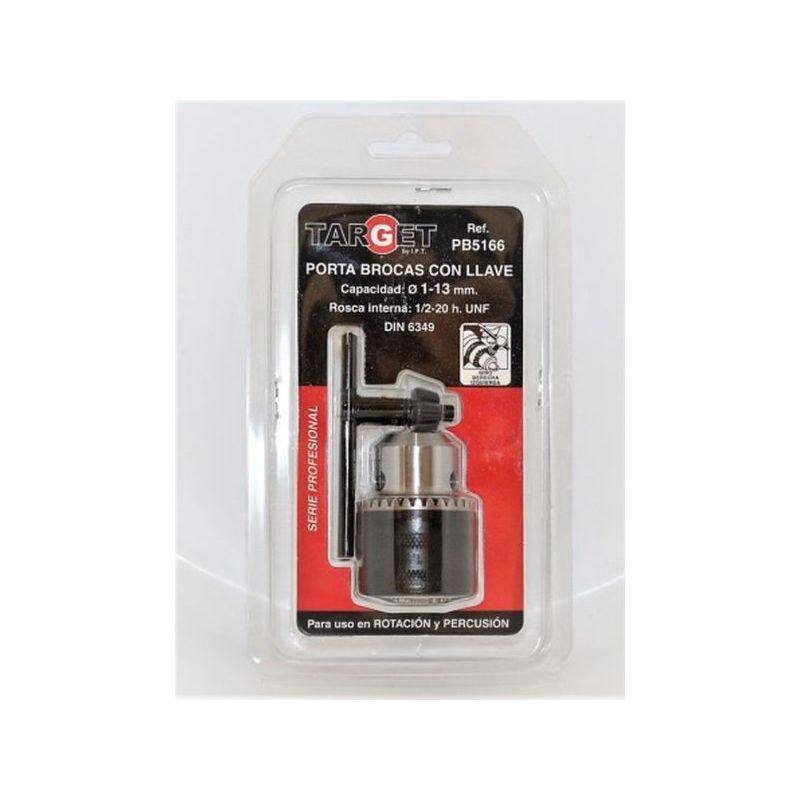 PORTABROCAS TAL CON LLAVE 1,0-13 MM 1/2&quot;-20H TARGET