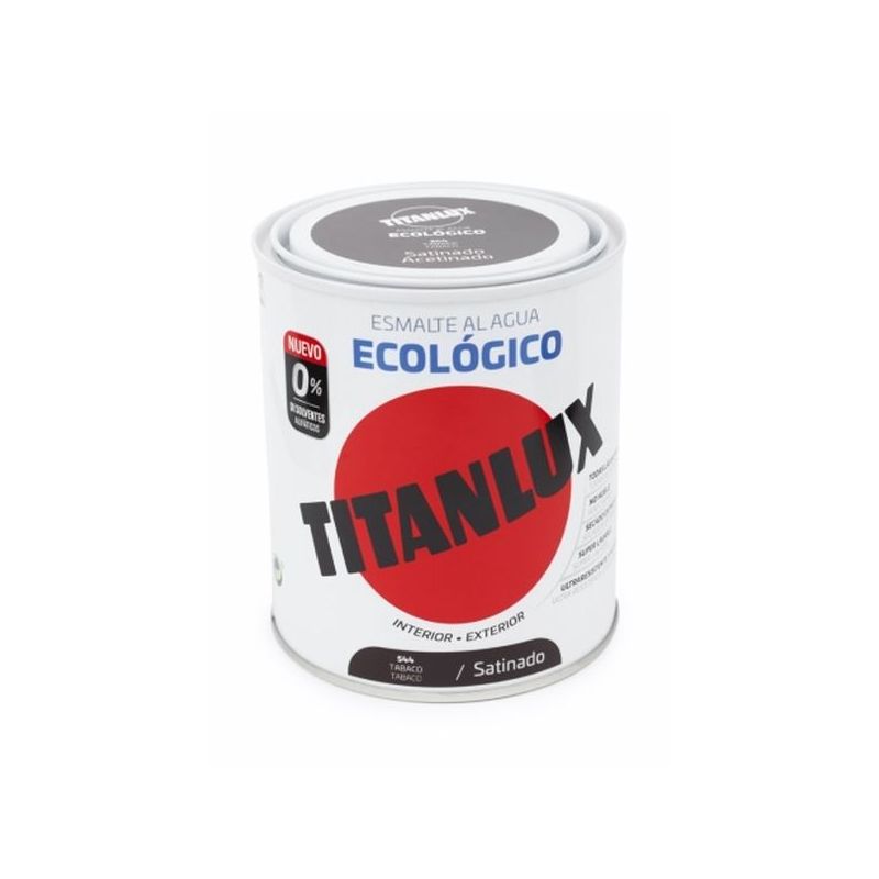 ESMALTE ACRIL SAT. 750 ML TABA AL AGUA ECOLOGICO TITANLUX