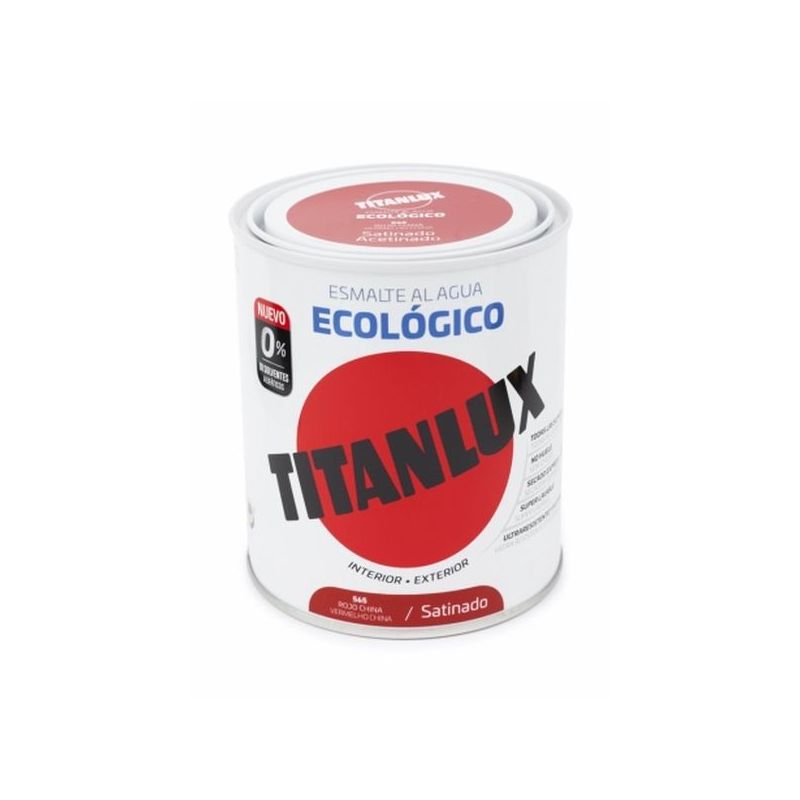 ESMALTE ACRIL SAT. 750 ML RO/CH AL AGUA ECOLOGICO TITANLUX