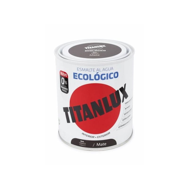 ESMALTE ACRIL MATE 750 ML TABA AL AGUA ECOLOGICO TITANLUX
