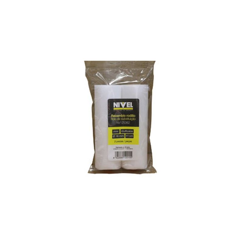 RODILLO PINT R/MINI 2 PZ 11 CM MULTIUSOS PORO 0 NIVEL