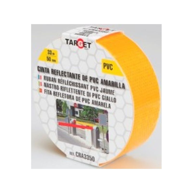 CINTA ADH 50MMx 33MT SEÑALIZACION REFLECTANTE PVC AMA TARGET