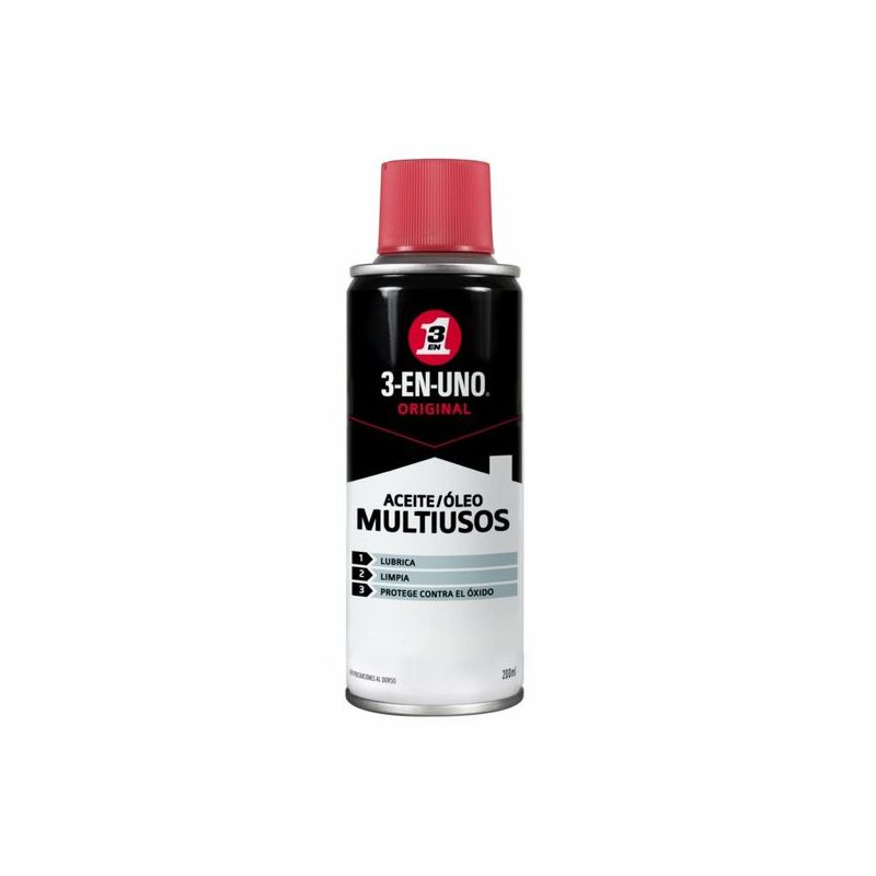 ACEITE LUBRICANTE MULTI SPRAY 3-EN-UNO 200 ML