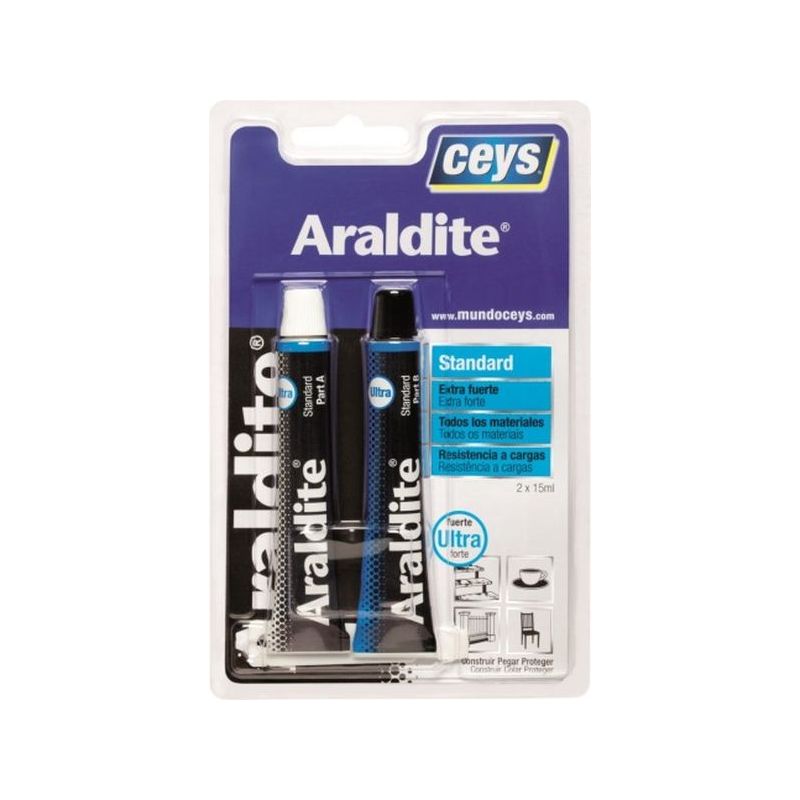 ADHESIVO EPOXY ESTAND. 15+15 ML MAX.RESIST. ARALDIT CEYS
