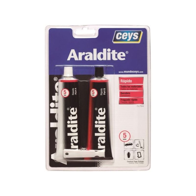 ADHESIVO EPOXY RAP 75+75 ML 5MIN. ARALDIT PROF. CEYS