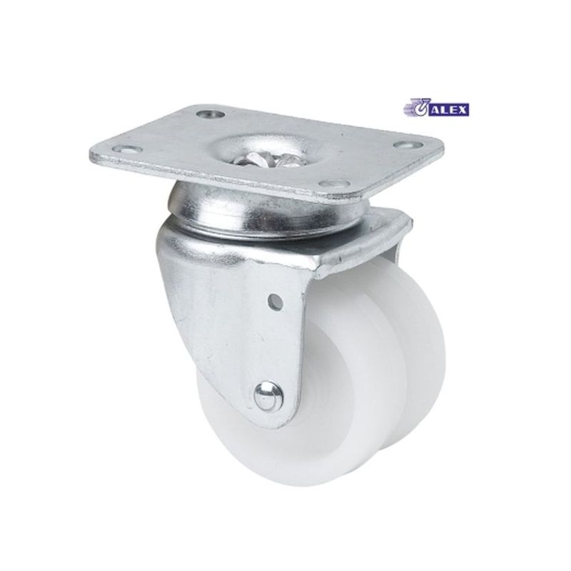 RUEDA GIR 050MM 2-0039 PL.070X055 090KG.LISO PP BL I BP ALEX