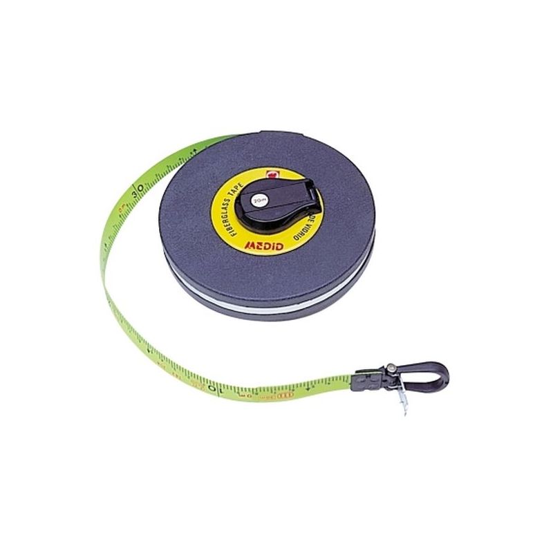 CINTA METRICA 20MT-15,0MM FLUORESCENTE F/V ESTUCHE ABS MEDID