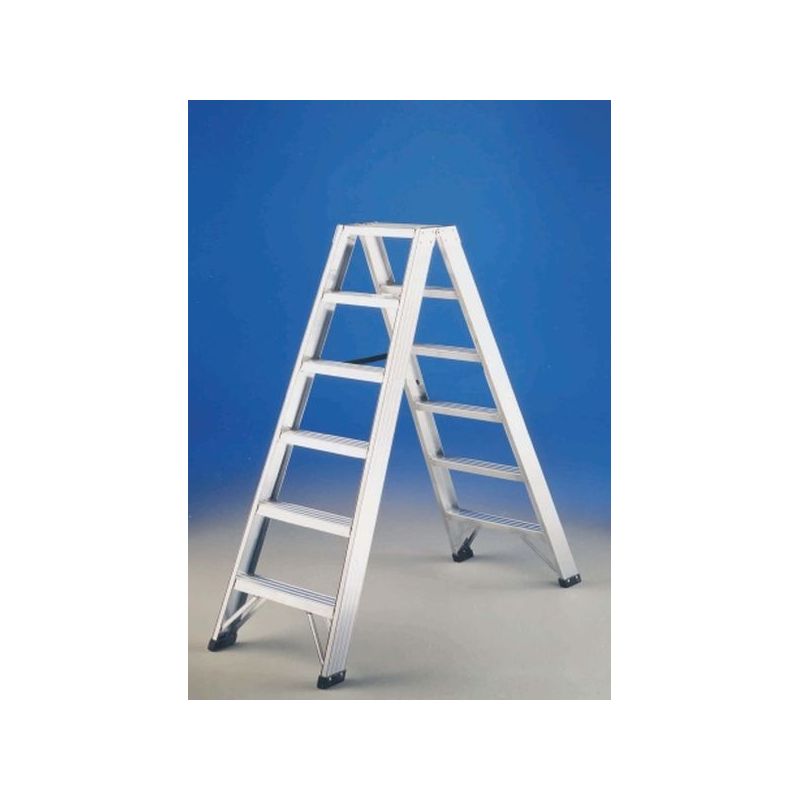 ESCALERA IND TIJERA 2,10MT 9 PELDAÑOS DOB ALU P1 SVELT