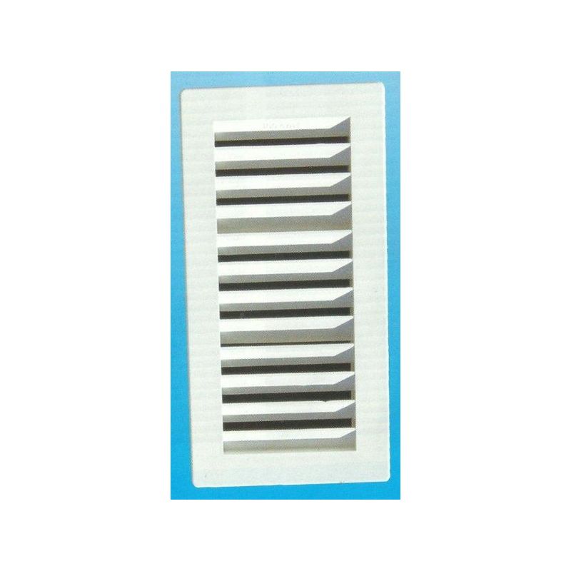 REJILLA VENT 130X260MM PL ESM.BCO M/PLAS VERWAL