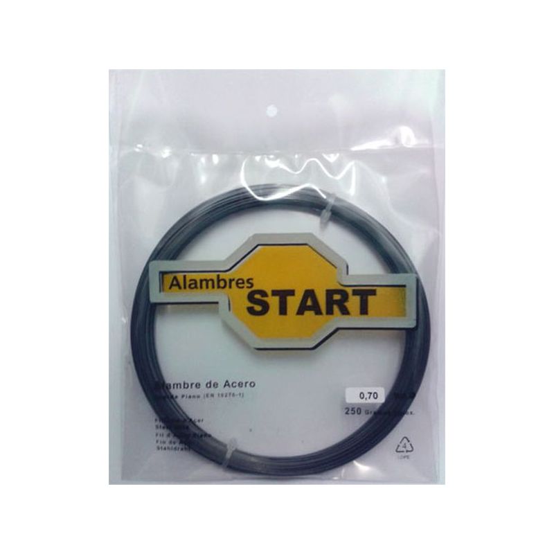 ALAMBRE CUERDA PIANO 0,8MM 250GR ACERO ALAMBRES START 250 GR