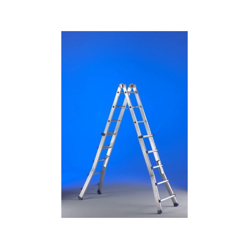 ESCALERA IND.MULT TIJERA 6,25MT 12+12 TELESC ALU EPLUS SVELT